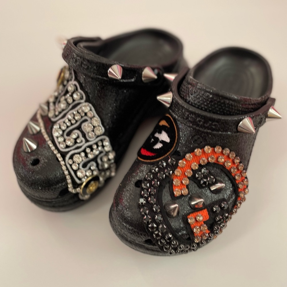 Brand New Platform Custom Crocs Size 7